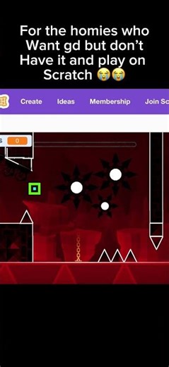 When you only have scratch 😭😭 #scratch #geometrydash #game #gaming #gd #codegames #codinggames