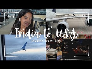 My 30-Hour Journey Back to the U.S. for College 🇮🇳✈️🇺🇸 | International Student Travel Vlog