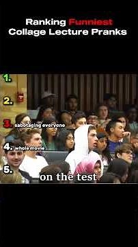 Ranking Funniest College Lecture Pranks #funny