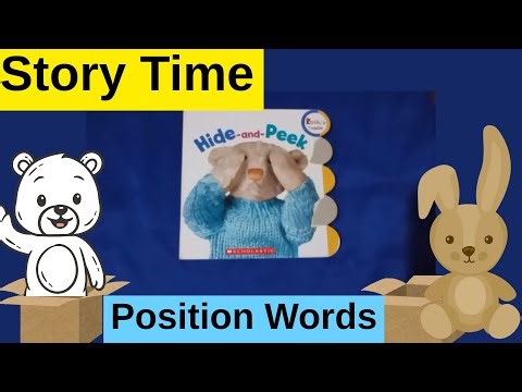 Hide and Peek Book by Rookie Toddler| Position Words| Opposites| Read Aloud| Kids Story