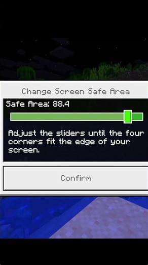 MOST USEFUL SETTING FOR MINECRAFT POCKET EDITION. screen safe area.