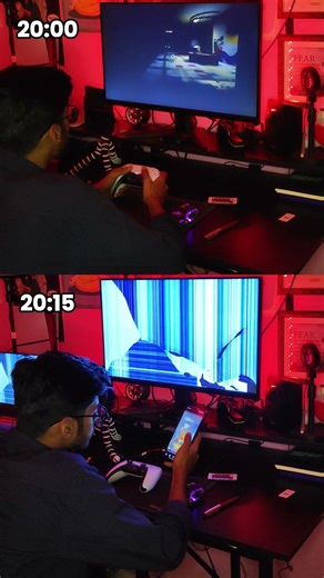 Funny Gaming Rage Moment | Breaks Monitor Instead of Beating Opponent #shorts