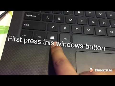 How to take screen shot in laptop of dell