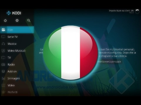 KODI 17: come abilitare lingua Italiana e TV