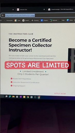 Become a Certified DOT Specimen Collector Instructor | Start Your Own Training Business