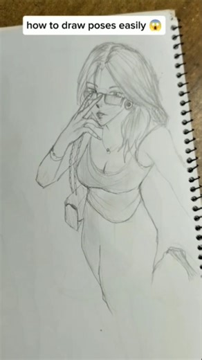 HOW TO DRAW POSES😱#shorts