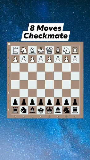 149K views · 1.2K reactions | 8 Moves Beginner's Checkmate | Quick Win 8 Moves Miniature #chess #chessgame #Checkmate #chesspractice #chessstrategy #chesstactics @followers | Chess Practice | Facebook