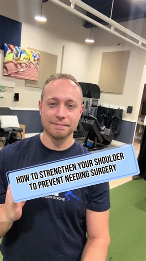 Healthy Shoulders Part 4 💪🏋️ Did you know having weak rotator cuff muscles can increase your risk of all types of shoulder injury and need for shoulder replacement? Try these strength exercises to improve your joint stability and decrease risk of injury in the future! 1.) Isometric Holds for External & Internal Rotation: 10x10s, don’t push into pain 2.) Resistance Band External & Internal Rotation: 3x8 or 4x6, go through available range, focus on form over reps or range 3.) Prone Y Raises, L L