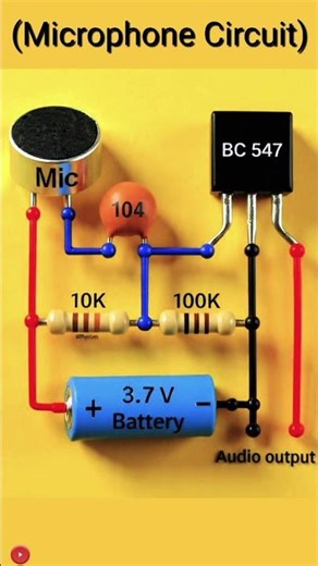 Microphone circuit #electronics #electric
