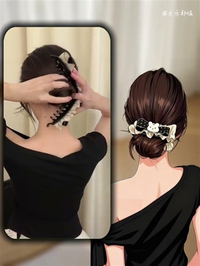 #Simple cut#Easy to learn#Updo tutorial#Braid and updo#Hairstyle tutorial