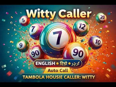Play Tambola Housie with Witty Voice Callouts! (Hindi, English, Urdu)