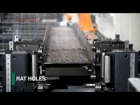 Beam Line System with Sub-Axis Spindles for Automatic Steel Fabrication, Valiant