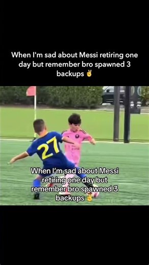 Messi's sons playing football in Inter Miami and youth club kits