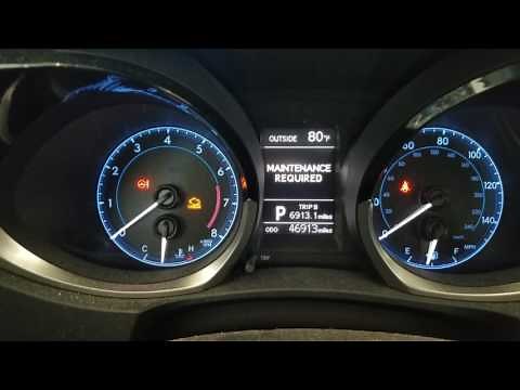2014 and 05-2017 Toyota Corolla oil light reset / maintenance reset