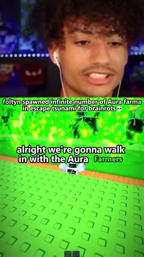 foltyn spawned infinite number of Aura farma in escape tsunami for brainrots💀