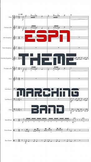 ESPN Theme Song For MARCHING BAND v3.0 #marchingband #sheetmusic