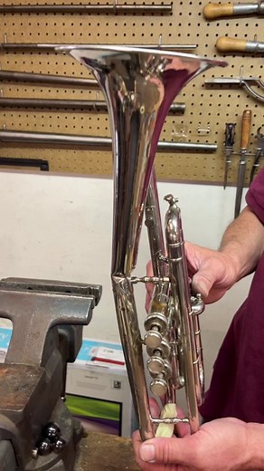 Vintage Cornet Repair: Removing Huge Dent & Bended Bell