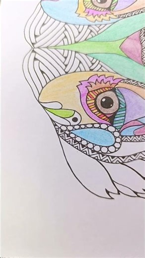 Relaxing Coloring ASMR | Colored Pencils Anti-Stress Short