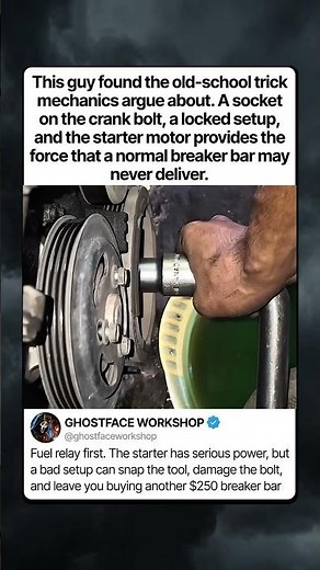 THE STARTER MOTOR CRANK BOLT HACK