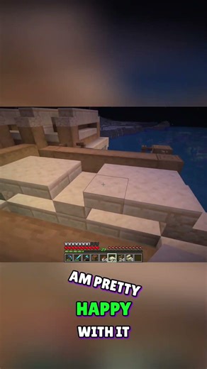Minecraft Desert House Build: Campfire & Roof Design #shorts