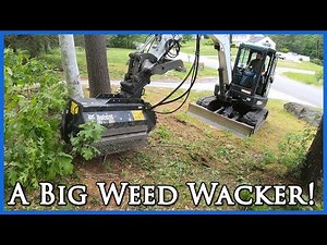 Reclaiming a Yard with an Excavator Flail Mower