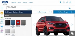 2019 Ford Edge ST Configurator Launched, Has a Lot of Expensive Options
