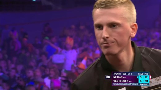 VAN GERWEN SCRAPES THROUGH! Michael van Gerwen survives a number of missed match darts from Wessel Nijman, as he beats his compatriot 6-5 in a shaky last-leg decider! | World Sport News