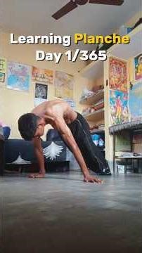 Day 1/365 Planche Challenge#calisthenics #viralvideo #ytshorts #planche #viral #plancheprogression