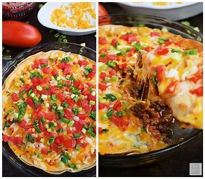 9.6K views · 193 reactions | This EASY TACO PIE is an easy and very...