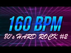 160 BPM - 80's Hard Rock #2 - 4/4 Drum Track - Metronome - Drum Beat