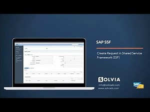SAP SSF - Create Request in Shared Service Framework (SSF)