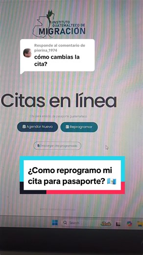 Cómo reprogramar tu cita para pasaporte guatemalteco