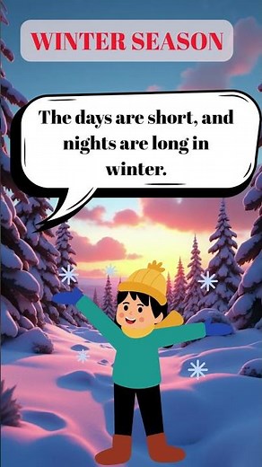 Easy Read and Write on Winter Season |6 Lines on Winter Season | Winter Season Essay for Kids