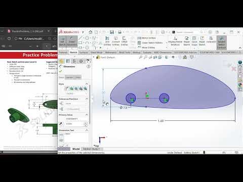 Solid work -Practice problem 1.4 CSWA