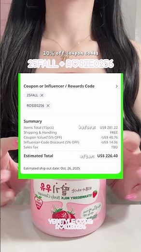 huge yesstyle coupon codes 17-20% off!🎀 #yesstylecode #yesstylediscount #fyp #foryou #viral #fypシ