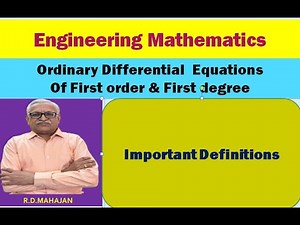 Ordinary Differential Equations Video Lecture | Crash Course for GATE CSE - Computer Science Engineering (CSE)