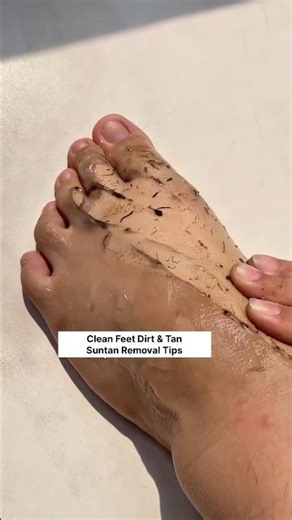 Fair Feet Tips | Clean Feet Tanning & Dead Skin In 2minutes #shorts
