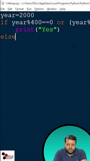 how to make leap year program in python? | python main leap year ka program kaise banaye?