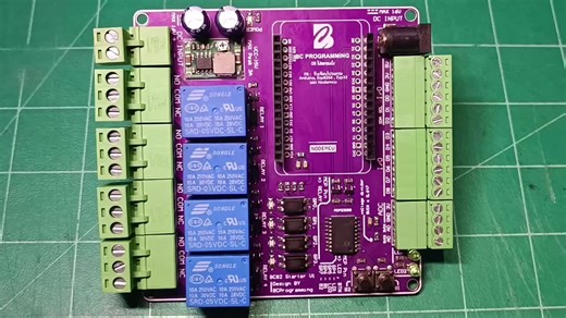 🎖ESP8266starter kit Board ✨PCBDesign by BC Programming คุณสมบัติ - รองรับบอร์ด NodeMCU V3 - รองรับไฟฟ้ากระแสตรง 6 - 16V ผ่าน Terminal pin และ JackDC 5.5 mm - ใช้ MCP23008 ช่วยขยายขาในการใช้งาน ทำให้ขาของ NodeMCU มีมากพอต่อการใช้งาน - มี Relay 4 Channel 10A โดยใช้ขา GPIO 0 - 3 ของ MCP23008 - มีLED จำนวน 2 ดวงโดยใช้ขา GPIO 4 - 5 ของ MCP23008 - มี Button จำนวน 2 ปุ่มโดยใช้ขา GPIO 6 - 7 ของ MCP23008 - มีช่องเชื่อมต่อ pin I/O , 3V , 5V และ GND - มีช่องเชื่อมต่อ A0 ที่รองรับ 3V และมีช่องที่รองรับ 5V 