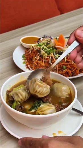 Nepali Jhol Momo / Jhaliko / Arjun Sapkota & Melina Rai #shorts #momos #food #viralshort #shortvideo