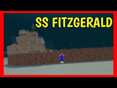 How to find WRECK OF SS FITZGERALD in SAIL AND SINK SIMULATOR Roblox