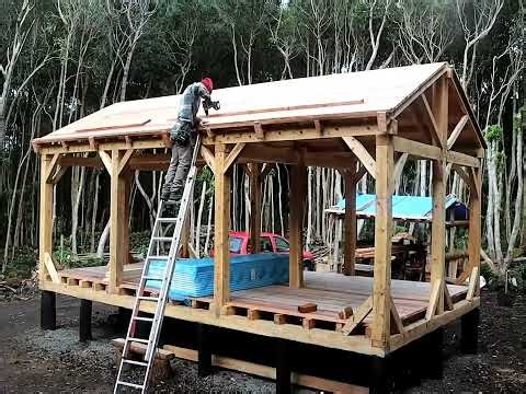 I Laid the Foundation for Building a Shelter in the Woods | Off Grid Survival Build