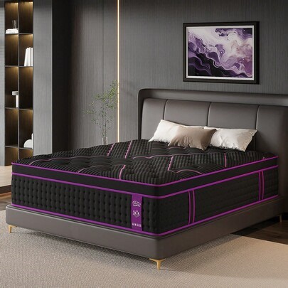 12/14 Inch Twin Full Queen King Size Bed Hybrid Pocket Spring Mattress Gel Memory Foam,Medium Firm, Cool Sleep, Pressure Relief, Mattress In A Box | SHEIN