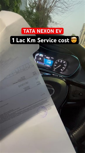10,0000 km Service Cost Nexon Ev 🤯 #shortoftheday #tatanexon #trendingshorts