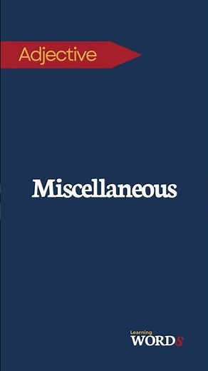 Miscellaneous | A collection of various types or items