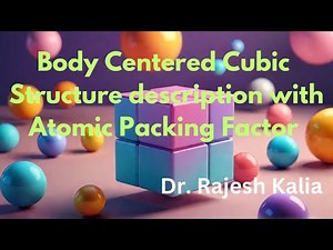 Body Centered Cubic (bcc) structure #btech #bsc #physics #chemistry #msc #cbse