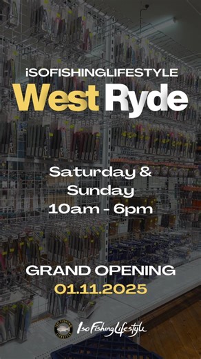 [ 🎊 GRAND OPENING 🎊 ] Join us on the THIS SATURDAY, the 1st of November at 10am at West Ryde for our Grand Opening and experience Sydney's best fishing store. 💲 10% Storewide 👕 IFL Apparel launch ✅️ Spend $300 and get $50 in store credit ✅️ Spend $300 on Daiwa products for your chance to win 1 of 10 Daiwa x IFL YETI cups 📢 Industry sales reps influencers on site ⏰️ Doors open 10am 🗓 01.11.2025 📌 1035 Victoria Road West Ryde NSW 2114 #isofishinglifestyle #fyp #explore | Iso Fishing Lifesty