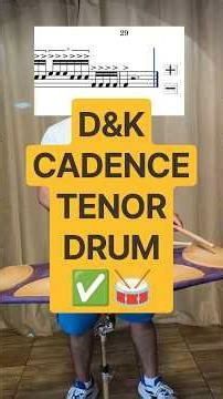 D&K CADENCE-TENOR DRUM (PARTITURA)🎶 (SHEET MUSIC)🎵🔥 #drums #drummer #music #musica #drumline #drum