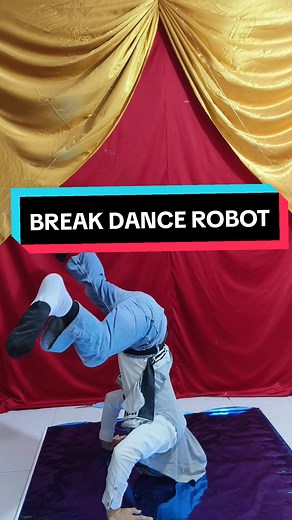 Belajar Break Dance Headspin dengan Kepala Robot