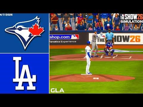 Dodgers vs. Blue Jays Simulation | 4/7/26 | MLB The Show 26 PS5 Gameplay